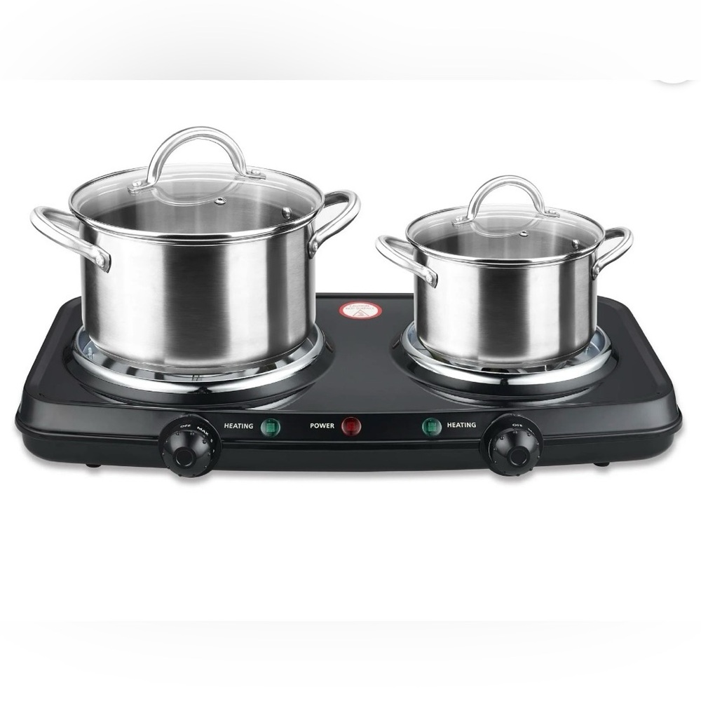 Mainstays Portable Double Burner and Hot Plate 120V~1800W - New in Box - Picture 8 of 8